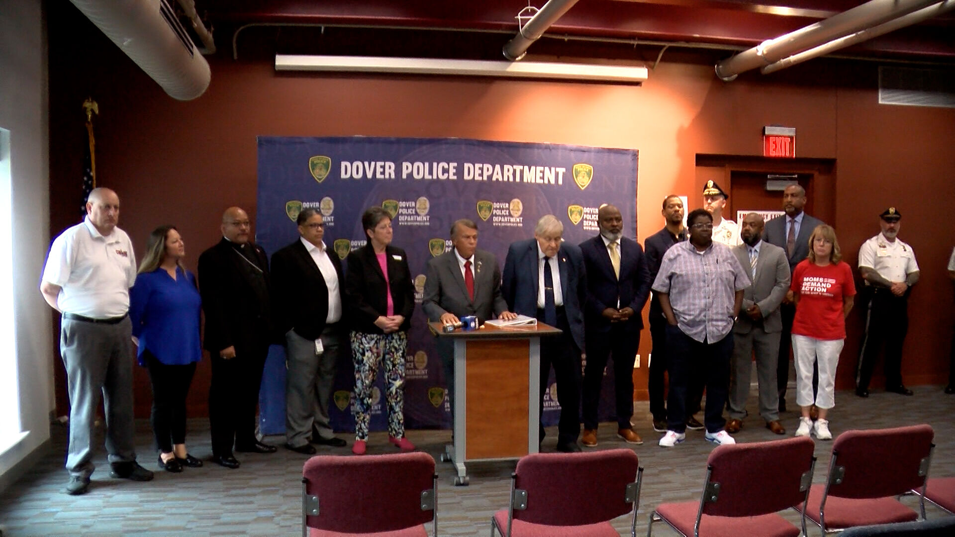 Dover Mayor, Law Enforcement, and State Officials Address Gun Violence, Victims Speak Out